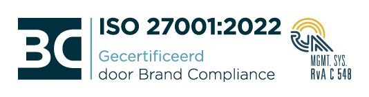 Bc certified logo iso 27001 2022 rva nl