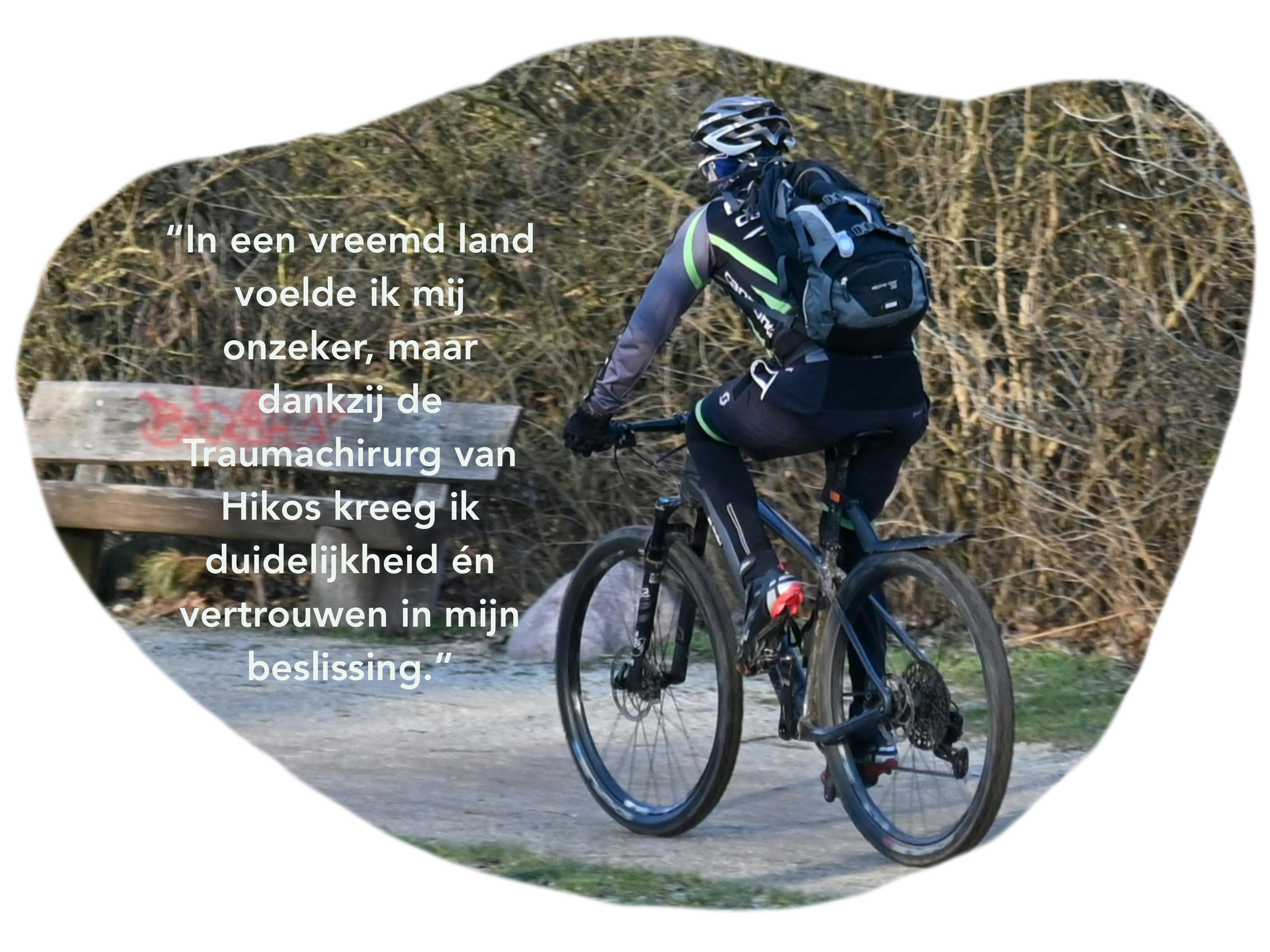 Fiets met quote