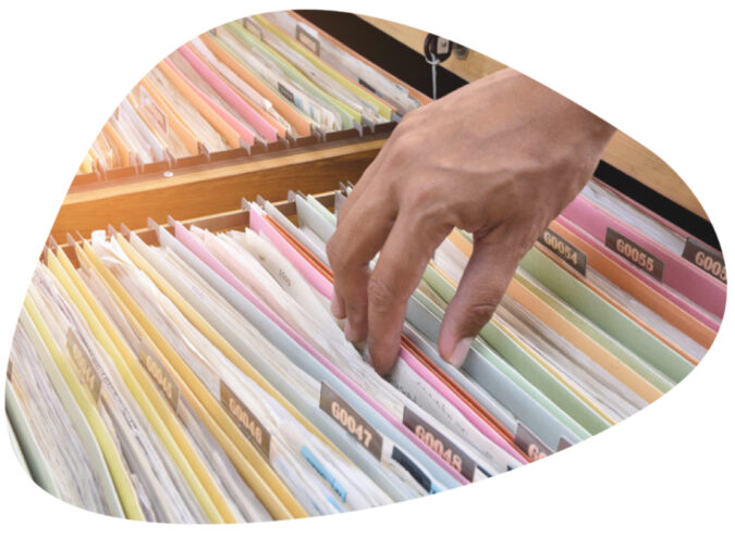 Dossiers uitgesneden